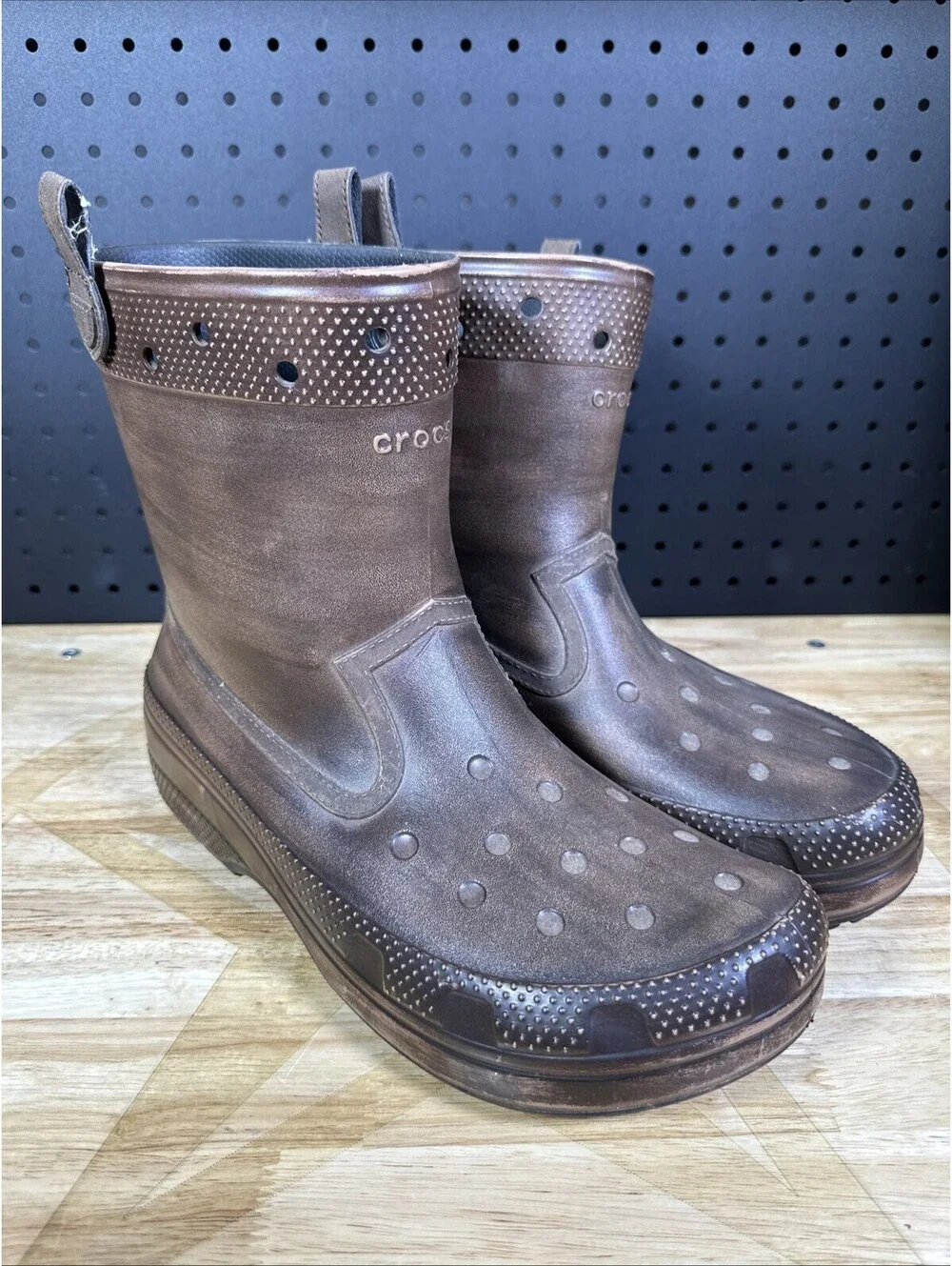 Huckberry x Crocs Classic Western Boot Brown Size M 12